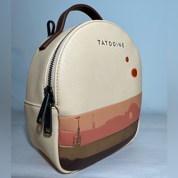 Star Wars Loungefly Tatooine Mini Bookbag with Pouch (only one strap) - Picture 3 of 16